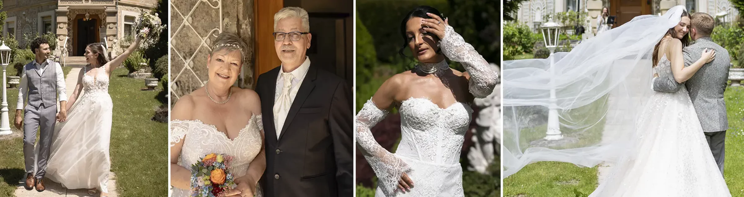 Hochzeitsmode für Brautpaare im SchlossFUN Seeburg